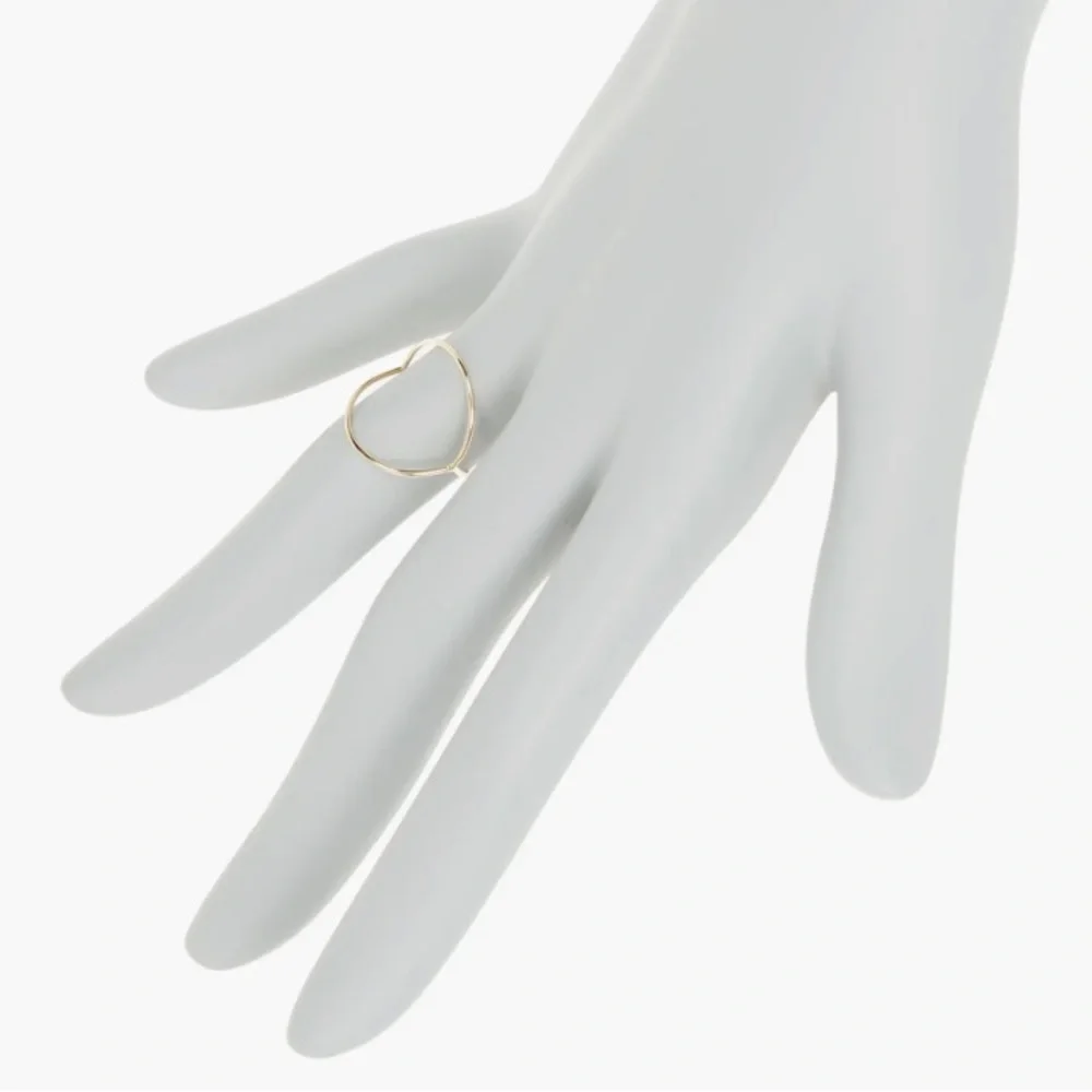 NEW! Bony Levy 14K Yellow Gold Open Circle Ring Size 6